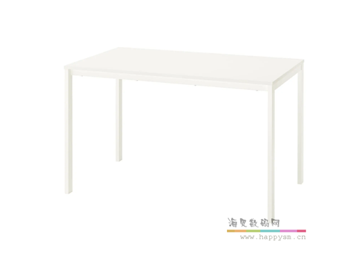 宜家 维哈斯餐桌饭桌学习桌简约白色桌子四人座IKEA家居代购