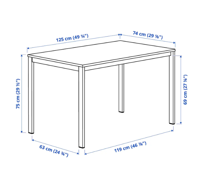 宜家 利蒙阿迪斯 桌面桌腿组合电脑收纳整理桌子