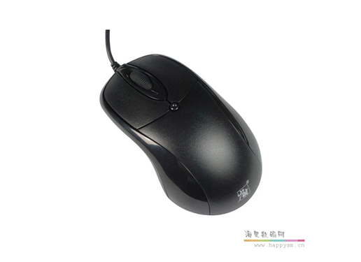 力胜 OP-300C 有线鼠标黑色台式机电脑笔记本商务办公网吧