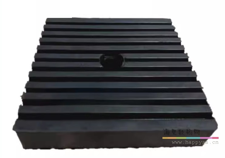 橡胶减震垫瓦楞橡胶减震器小型设备减振垫水泵风机隔震垫双面瓦楞