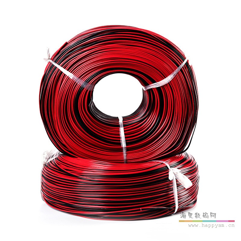 100米 双芯 200支 酒红喇叭线 2x100支