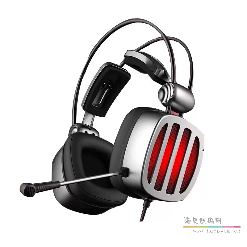 西伯利亚  S21U头戴式耳机吃鸡游戏电竞手游电脑有线7.1声道麦降噪