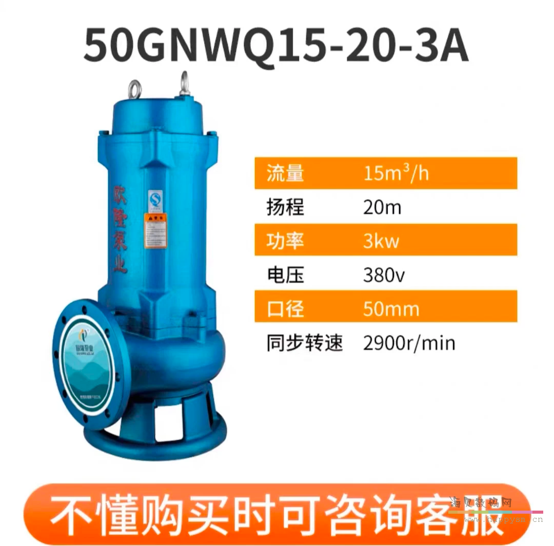 50GNWQ15－20－3A两寸法兰口