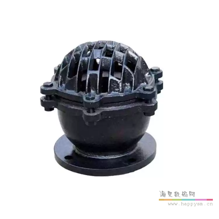 铸铁水泵底阀H42X-6法兰底阀抽水阀单向阀止回阀
