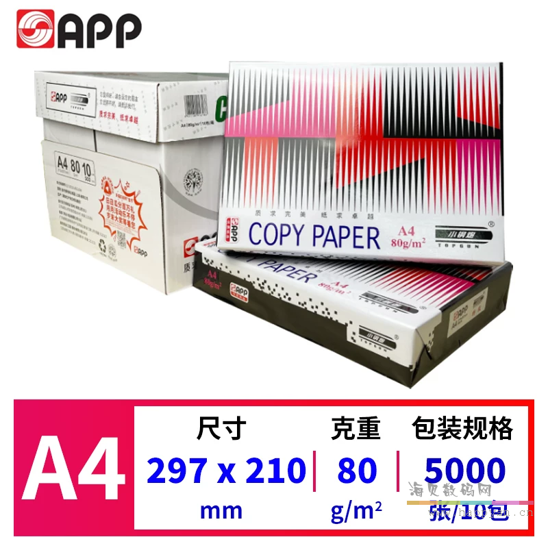 小钢炮 特（te）级 A4 80g 5000张/10包/箱