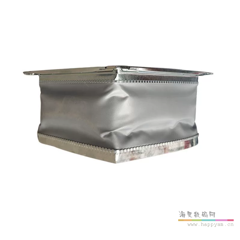 一头共板法兰灰色帆布