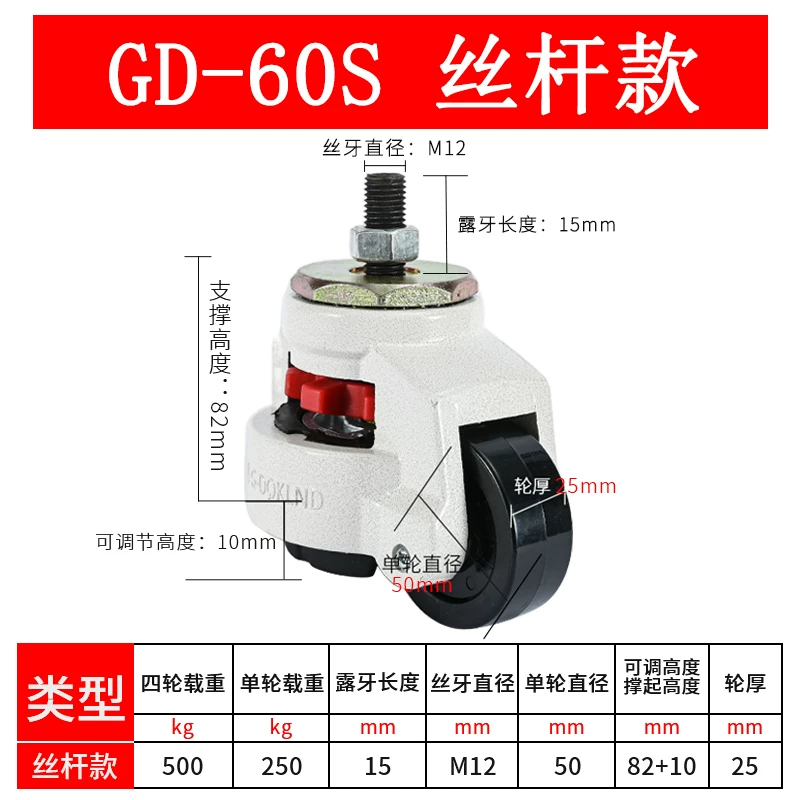 福马轮60S(M12)丝杆