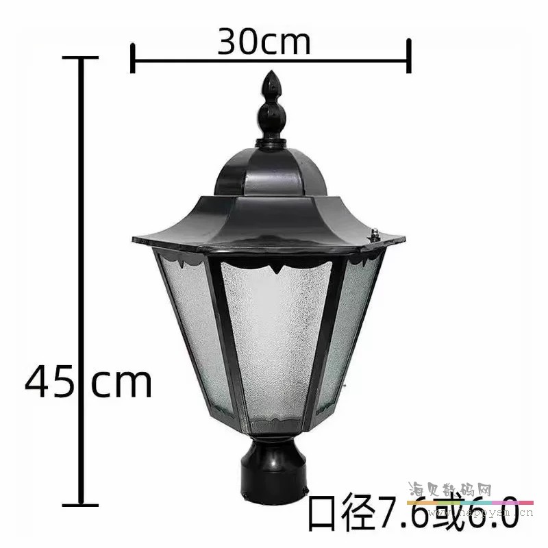 六角直径30cm口径6.0cm