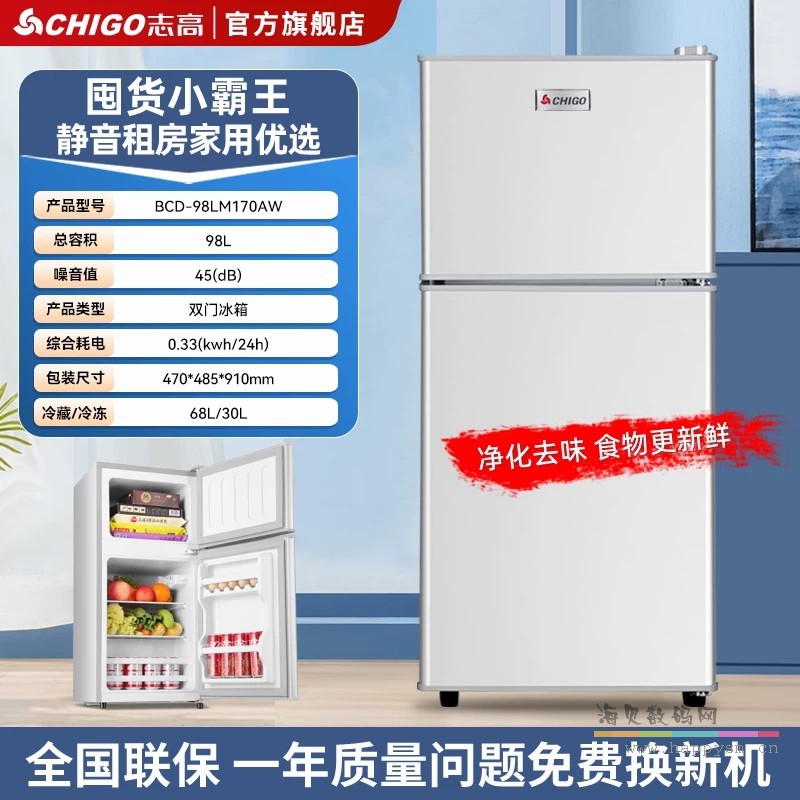 银色·98LM170AW 一级节能/强力净化去味/铜管静音
