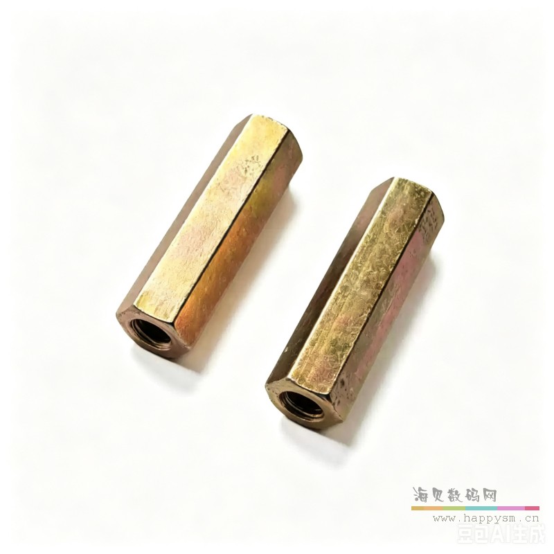 彩锌加长六角连接螺母