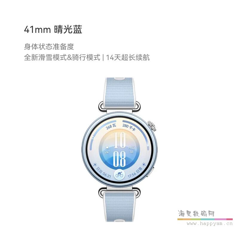 41mm 晴光蓝 氟橡胶表带
