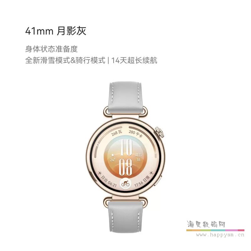 41mm 月影灰 复合素皮表带